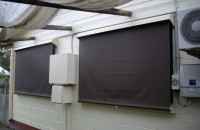 pring Loaded Acrylic Canvas Blinds with 